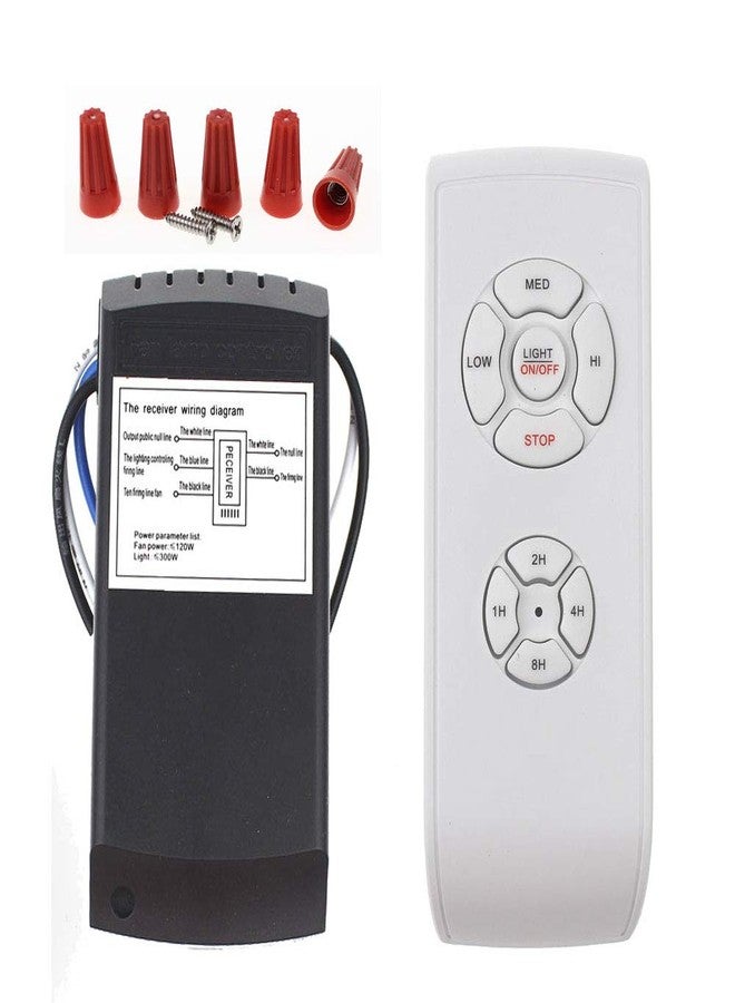 LPHUMEX Universal Ceiling Fan Remote Control Kit, 3-in-1 AC Motor Ceiling Fan Light Timing & Speed Remote, for Hunter/Harbor Breeze/Westinghouse/Honeywell/Other Ceiling Fan lamp - Image 1